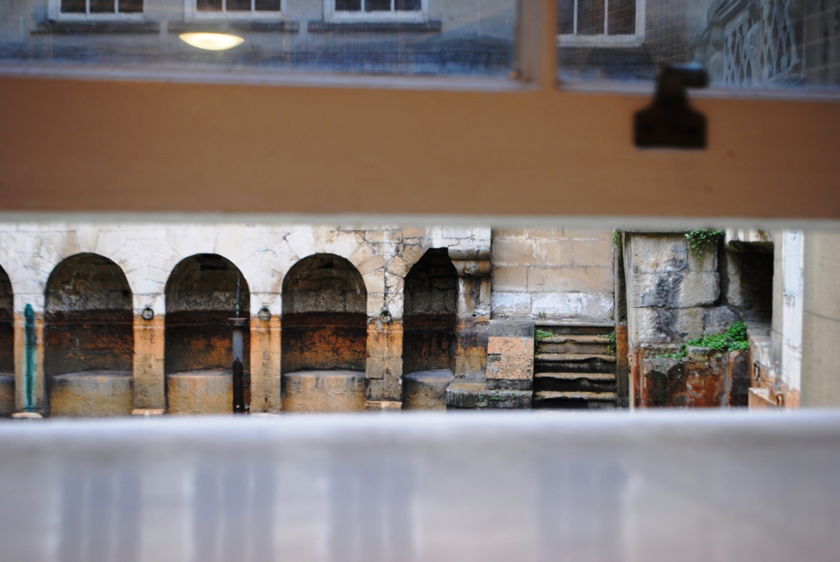 view from the Ladies at Roman Baths